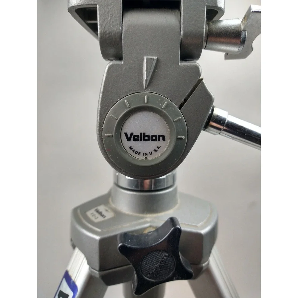 Velbon VE-3‎ Camera Tripod - Made In USA Vintage Expanding Aluminum